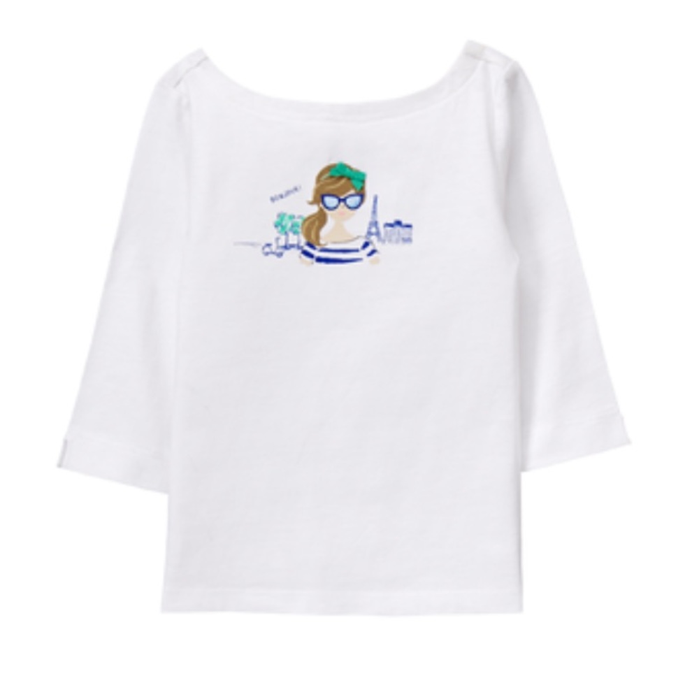 Janie and Jack Parisian Bonjour Top•EUC